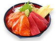 Tuna and salmon bowl