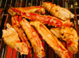 Grilled king crab