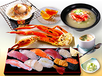 Rishiri Crab & Sushi Meal